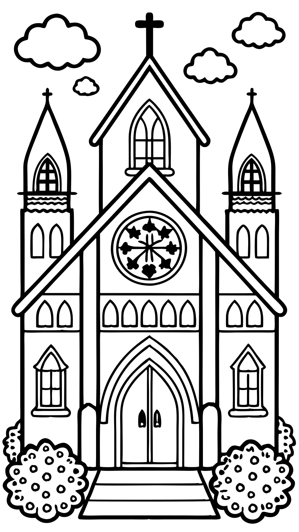 coloring pages for church